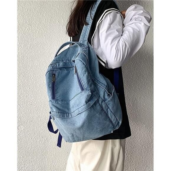 Denim Backpack Shoulderbag - Picture 2 of 2